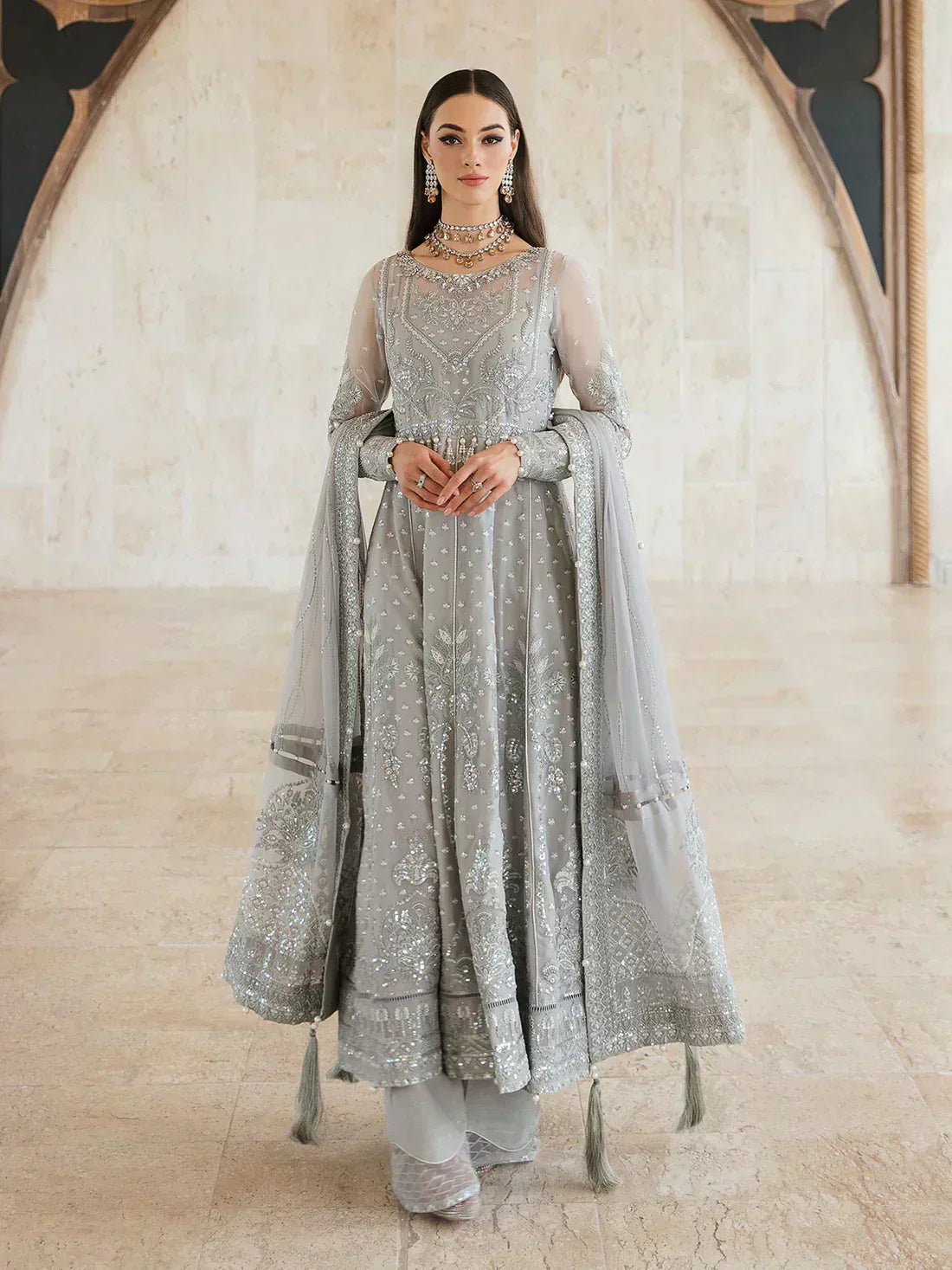 Gulaal | Embroidered Chiffon 23 | ARWA 06 - Rang-e-Khaas