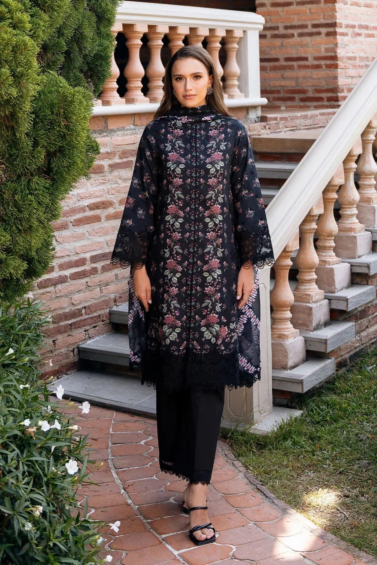 Afrozeh | Damask The Holiday Edit '25 - Lawn | Lorien A - Rang-e-Khaas