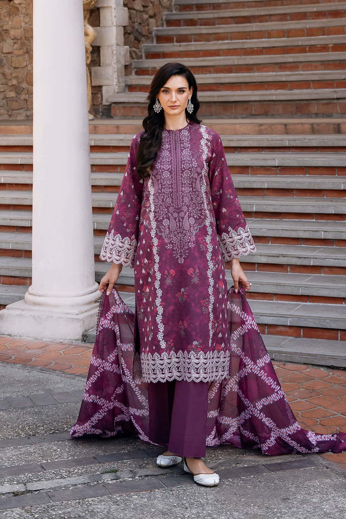 Afrozeh | Damask The Holiday Edit 25 | Anisa A - Rang-e-Khaas