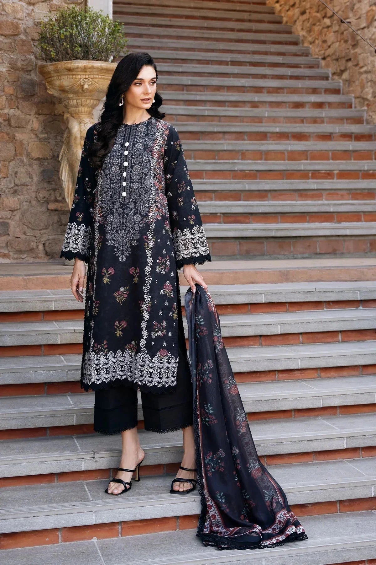Afrozeh | Damask The Holiday Edit '25 - Lawn| Anisa B - Rang-e-Khaas