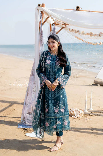 Aabyaan | Saagar Luxury Lawn 25 | ISHANA (AS-06) - Rang-e-Khaas