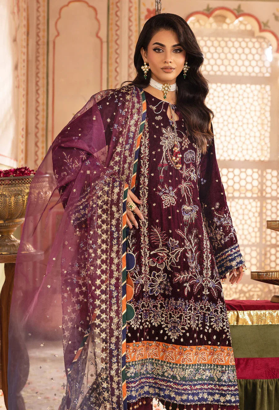 Adans Libas | Velvet 25 | 7520 V - Rang-e-Khaas