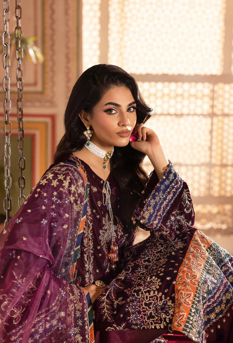 Adans Libas | Velvet 25 | 7520 V - Rang-e-Khaas