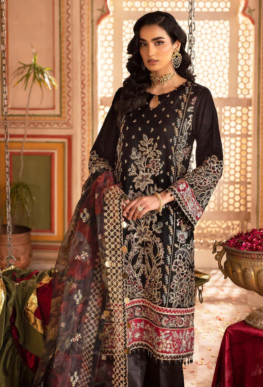 Adans Libas | Velvet 25 | 7521 V - Rang-e-Khaas
