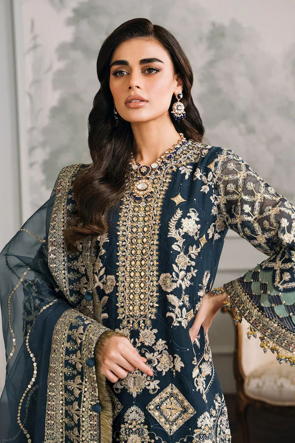 Baroque | Chantelle Embroidered Collection | CH12-01 - Rang-e-Khaas