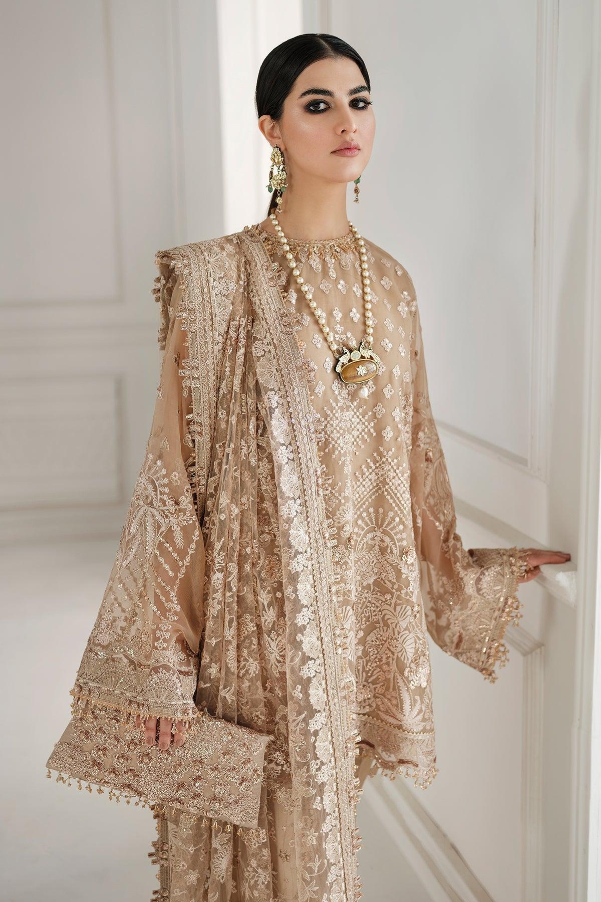 EMBROIDERED CHIFFON CH10-04 STITCHED