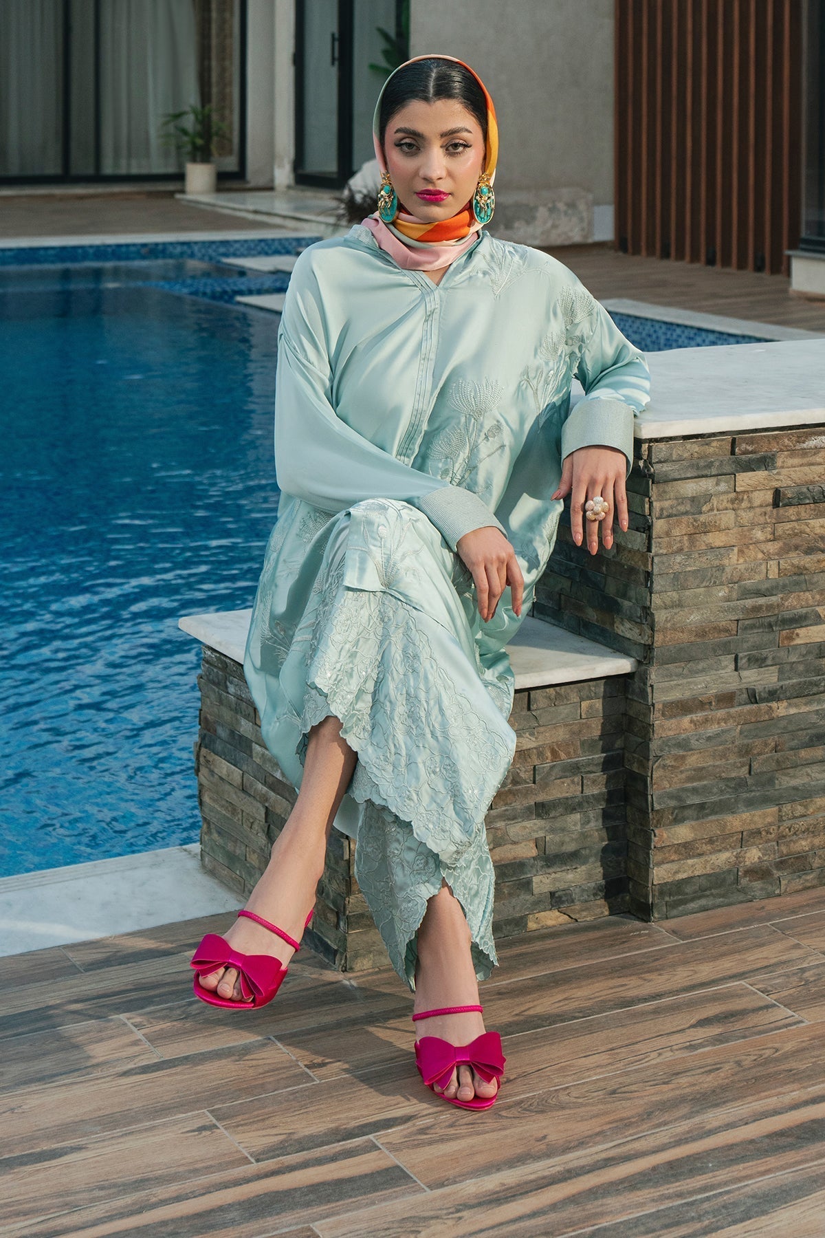 Fahad Hussayn | Lawn Banger | Aqua Babe