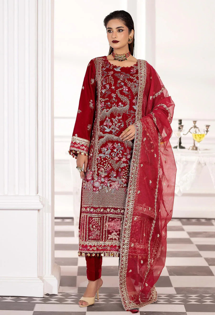 Adans Libas | Velvet 25 | VELVET 7784 - Rang-e-Khaas
