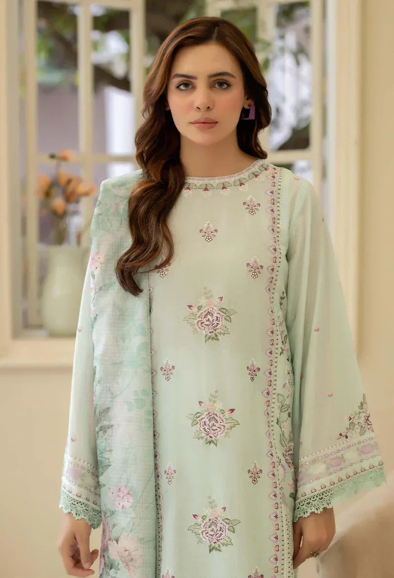 Adans Libas | Stitched Embroidered Lawn 3pc| LAWN 1215 - Rang-e-Khaas