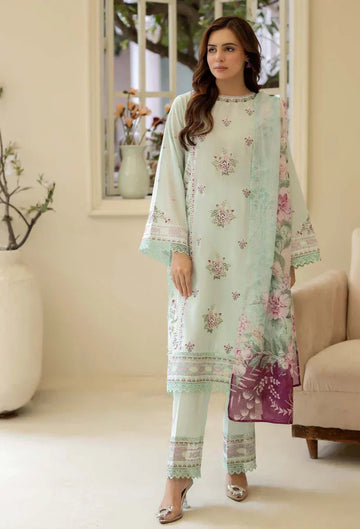 Adans Libas | Stitched Embroidered Lawn 3pc| LAWN 1215 - Rang-e-Khaas