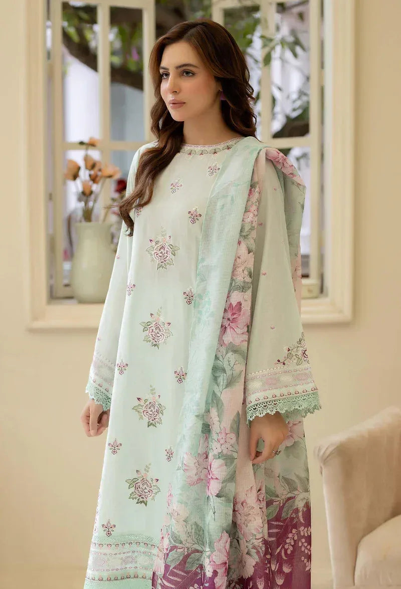 Adans Libas | Stitched Embroidered Lawn 3pc| LAWN 1215 - Rang-e-Khaas