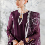 Alizeh | Ready to wear | Purple Dress 3 piece - RTW1023