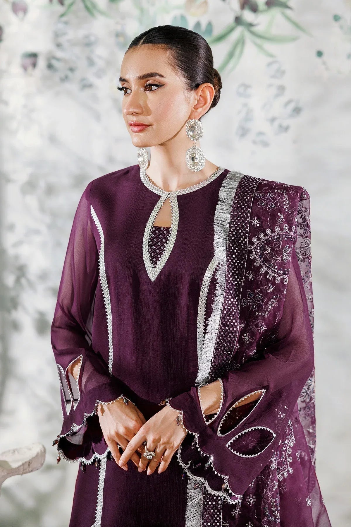 Alizeh | Ready to wear | Purple Dress 3 piece - RTW1023 - Rang-e-Khaas