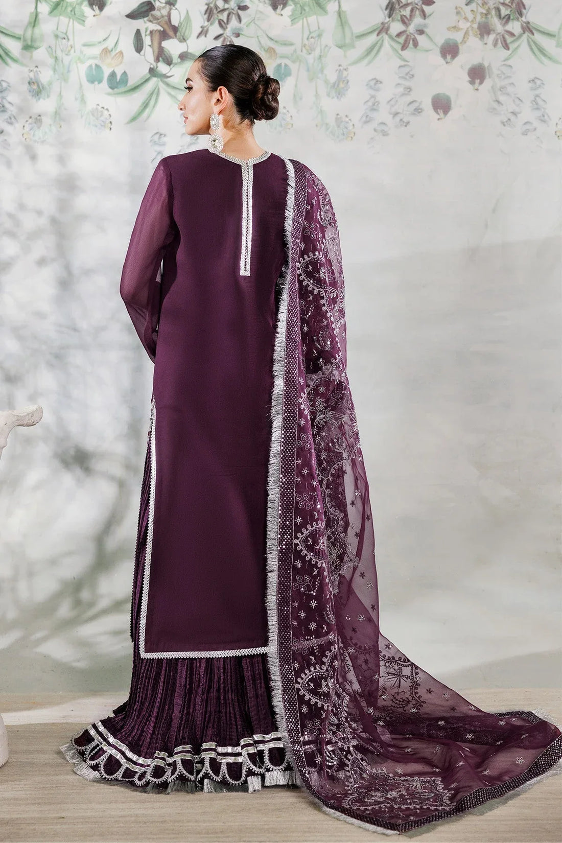 Alizeh | Ready to wear | Purple Dress 3 piece - RTW1023 - Rang-e-Khaas