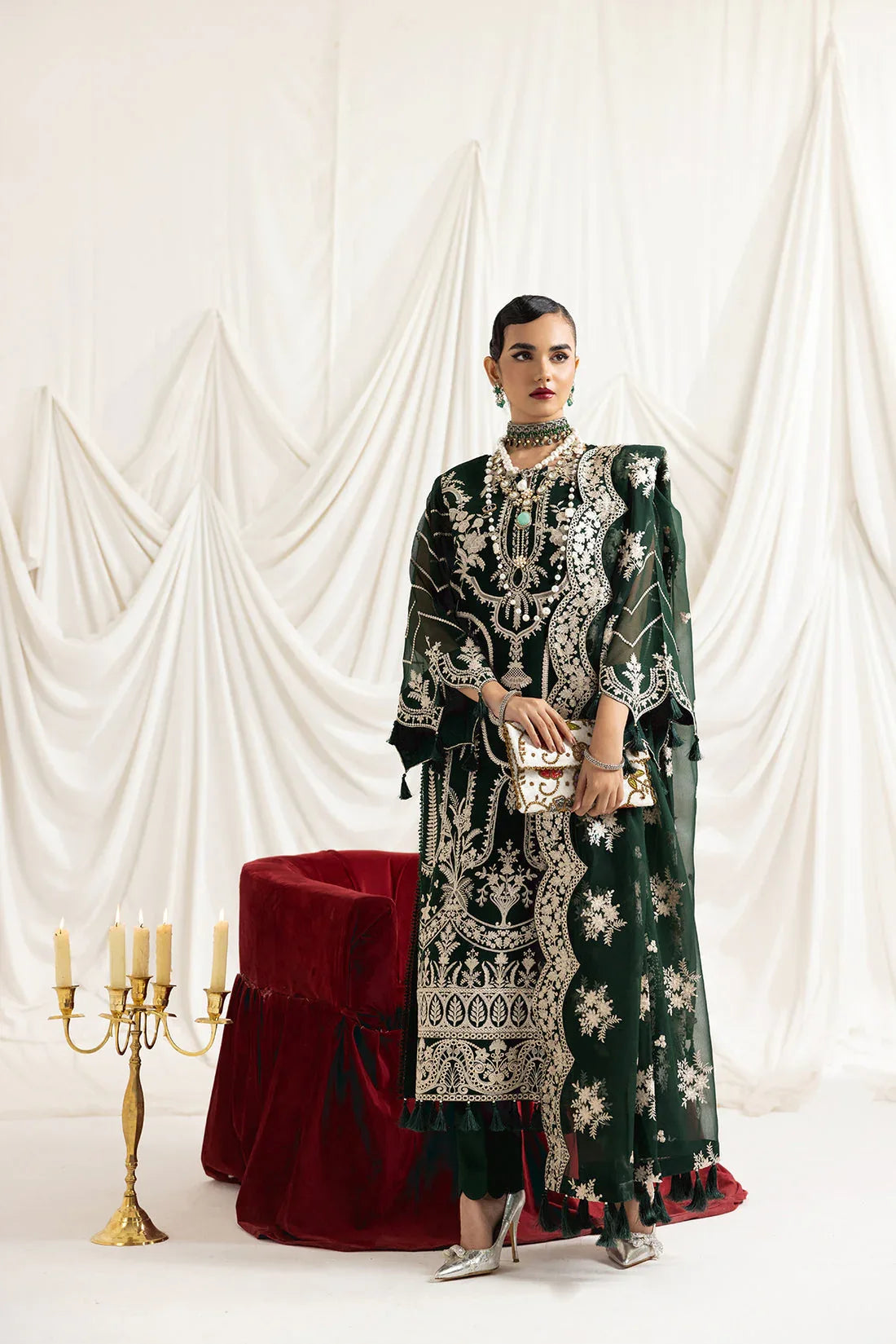 Alizeh | Formals Collection | Clara B (GREEN) - Rang-e-Khaas