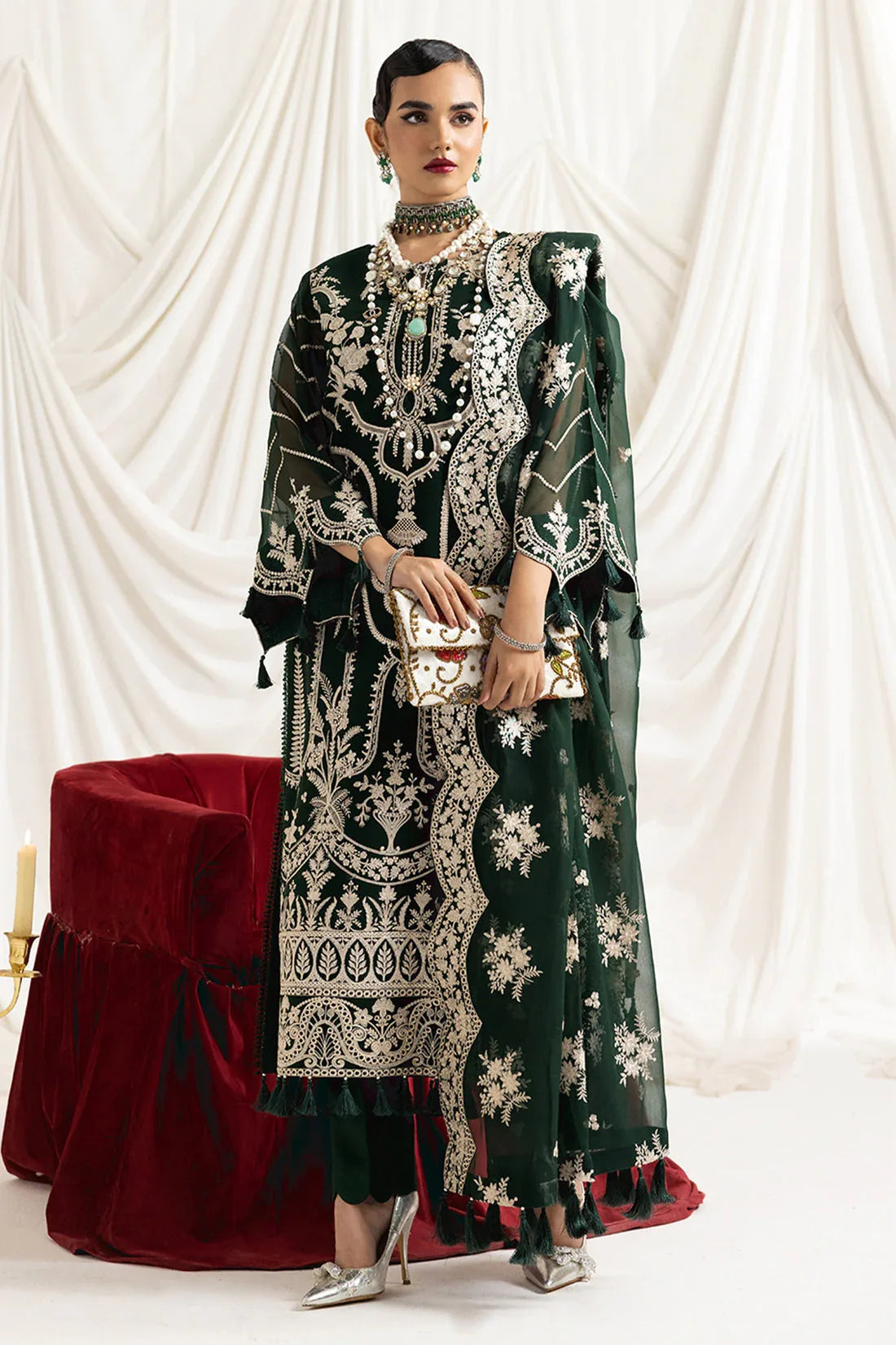 Alizeh | Formals Collection | Clara B (GREEN) - Rang-e-Khaas