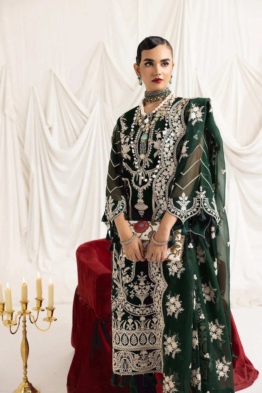 Alizeh | Formals Collection | Clara B (GREEN) - Rang-e-Khaas