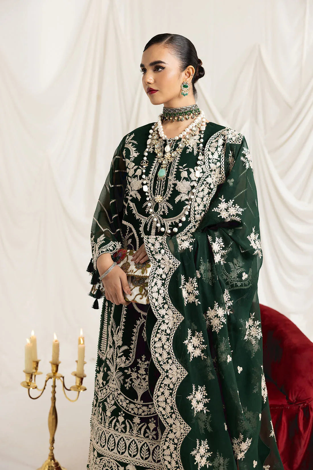 Alizeh | Formals Collection | Clara B (GREEN) - Rang-e-Khaas