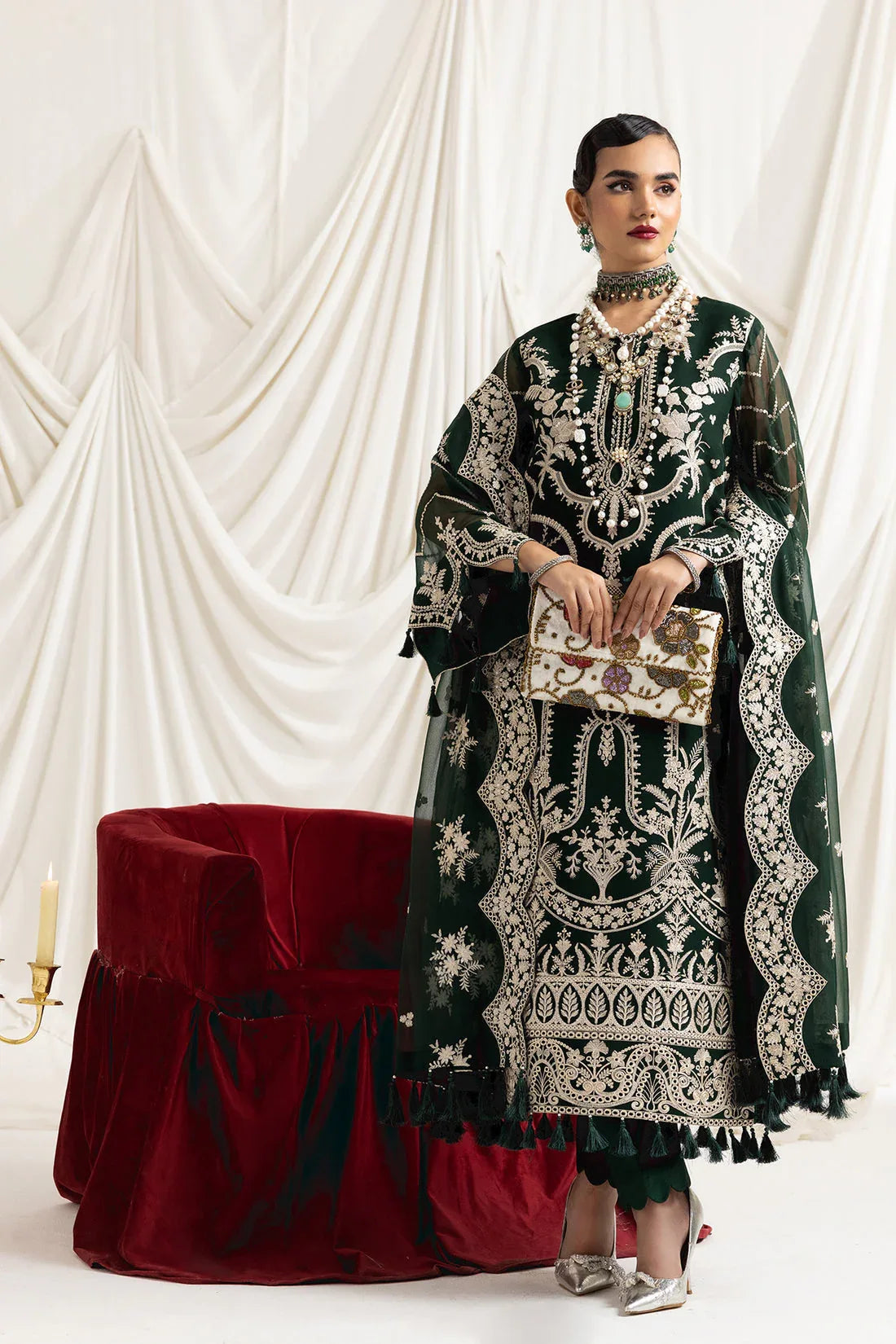 Alizeh | Formals Collection | Clara B (GREEN) - Rang-e-Khaas