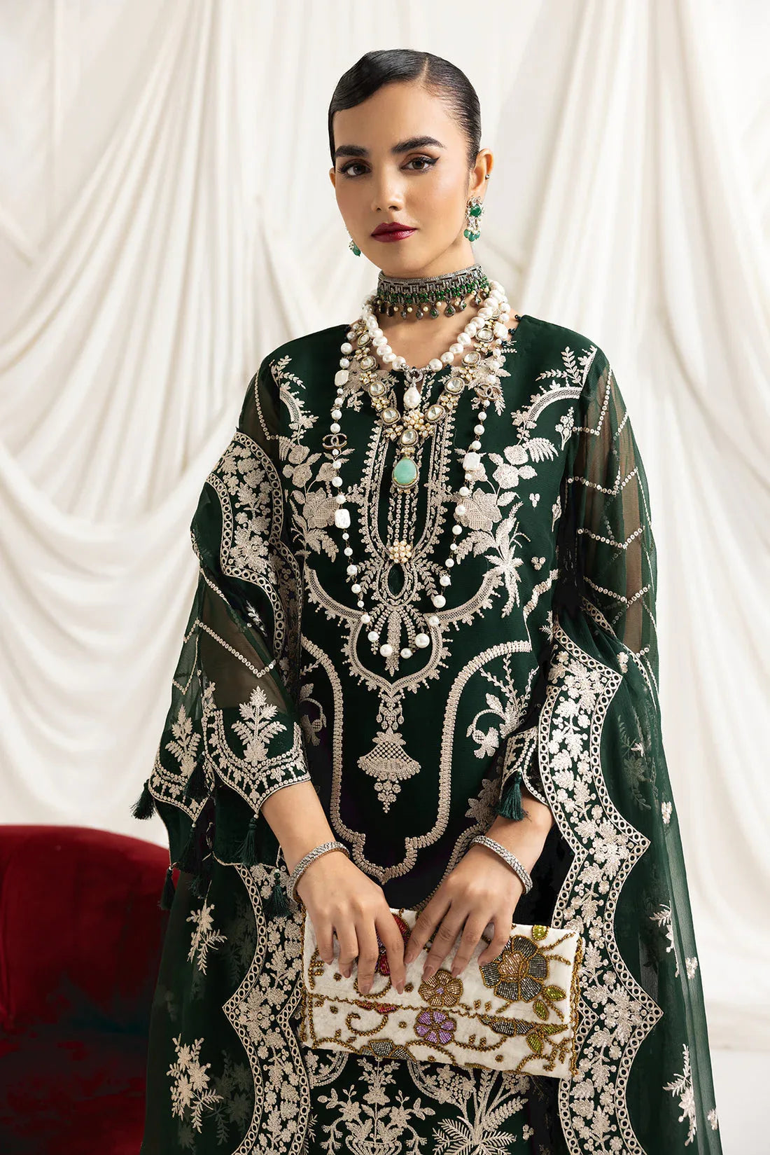 Alizeh | Formals Collection | Clara B (GREEN) - Rang-e-Khaas
