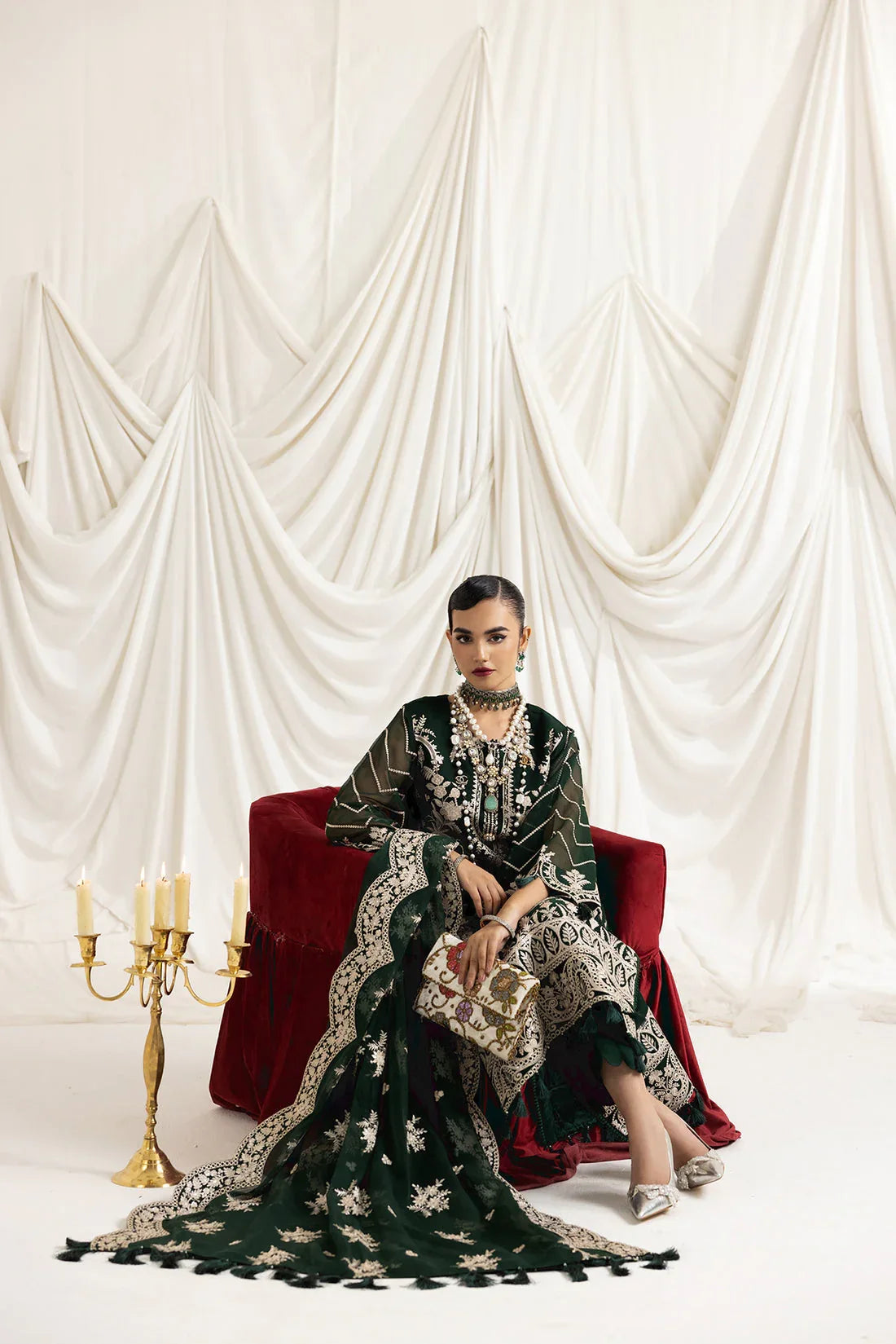 Alizeh | Formals Collection | Clara B (GREEN) - Rang-e-Khaas