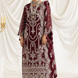 Alizeh | Formals Collection | Clara C (MAROON)