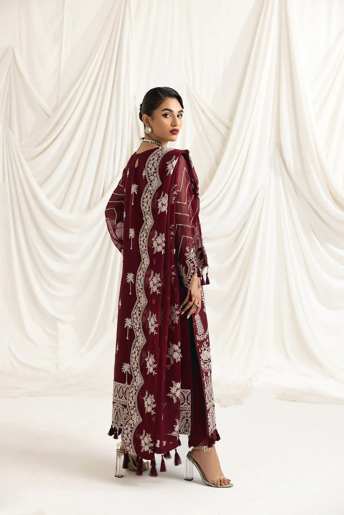 Alizeh | Formals Collection | Clara C (MAROON) - Rang-e-Khaas