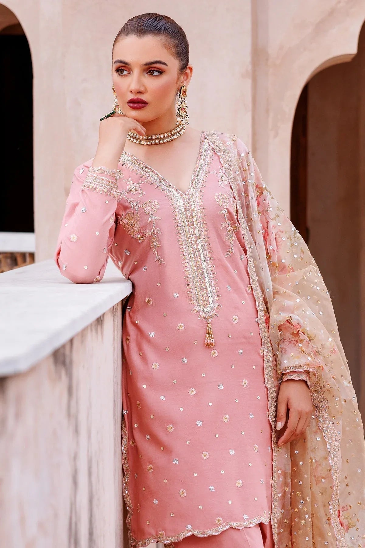 Mina Kashif | Shahbano Luxury Pret 24 | Amber - Rang-e-Khaas
