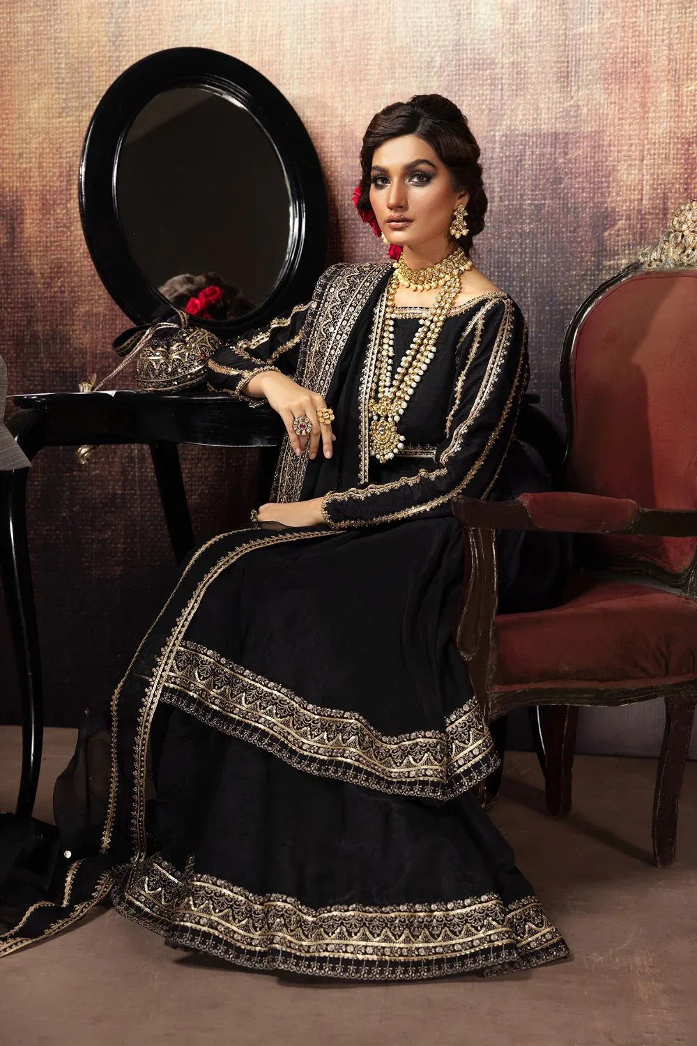 Erum Khan | Begham Jaan Bridal Formals | SHAHNAZ - Rang-e-Khaas