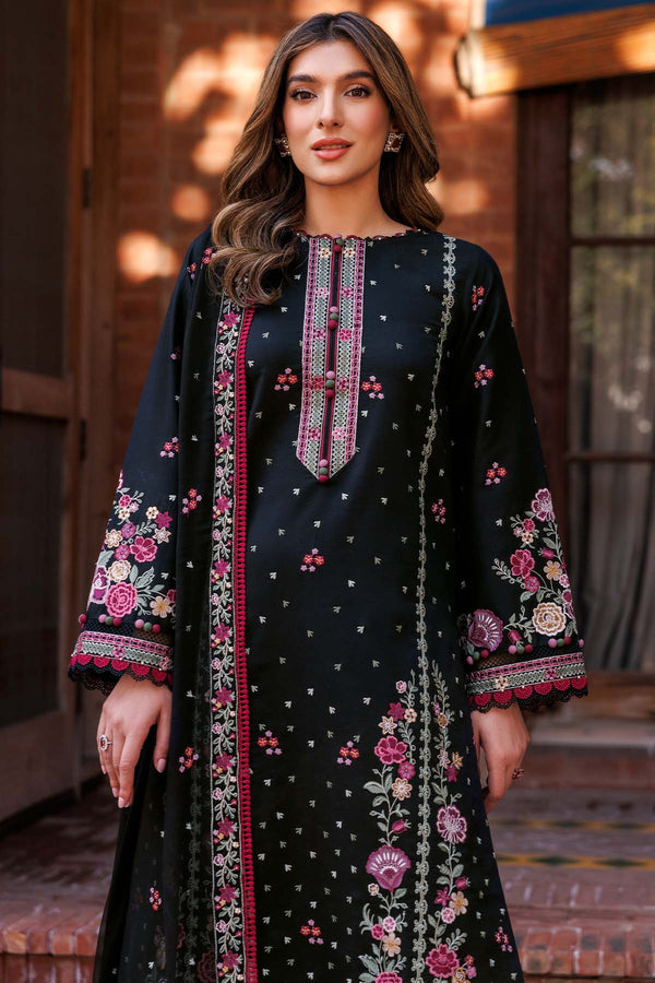 Farasha | Summer Weaves Embroidered Lawn | Ornate Noir - Rang-e-Khaas
