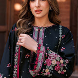 Farasha | Summer Weaves Embroidered Lawn | Ornate Noir