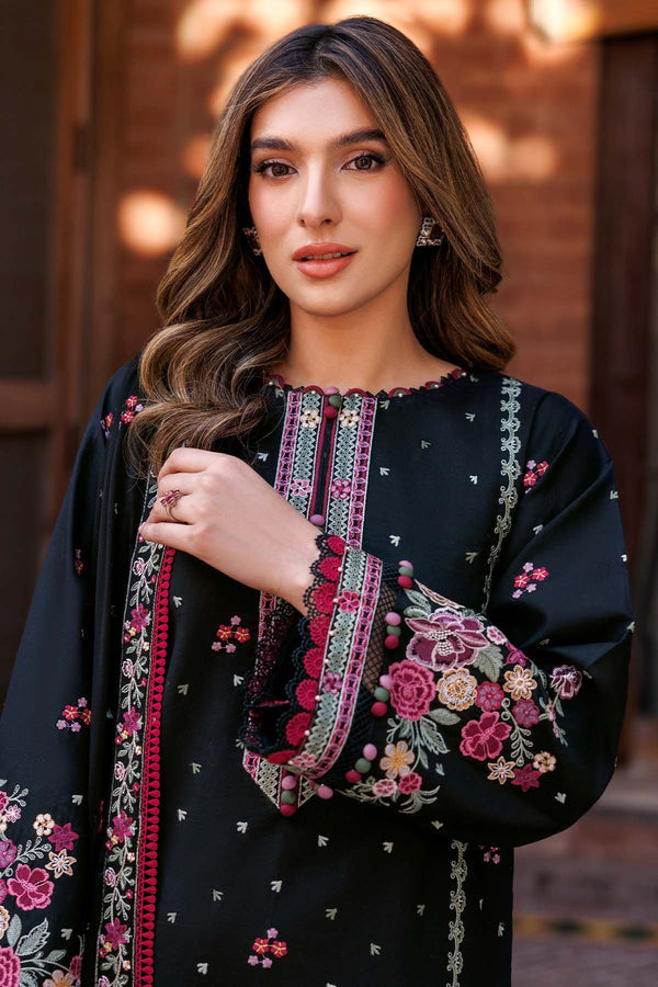 Farasha | Summer Weaves Embroidered Lawn | Ornate Noir - Rang-e-Khaas