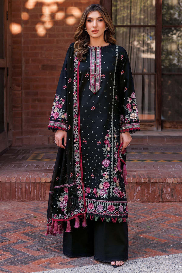 Farasha | Summer Weaves Embroidered Lawn | Ornate Noir - Rang-e-Khaas