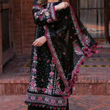 Farasha | Summer Weaves Embroidered Lawn | Ornate Noir