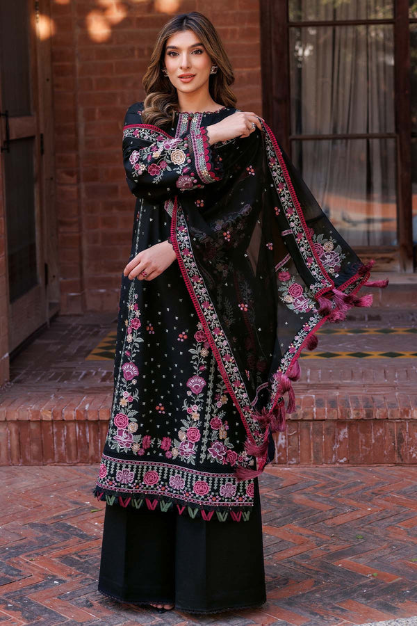 Farasha | Summer Weaves Embroidered Lawn | Ornate Noir - Rang-e-Khaas