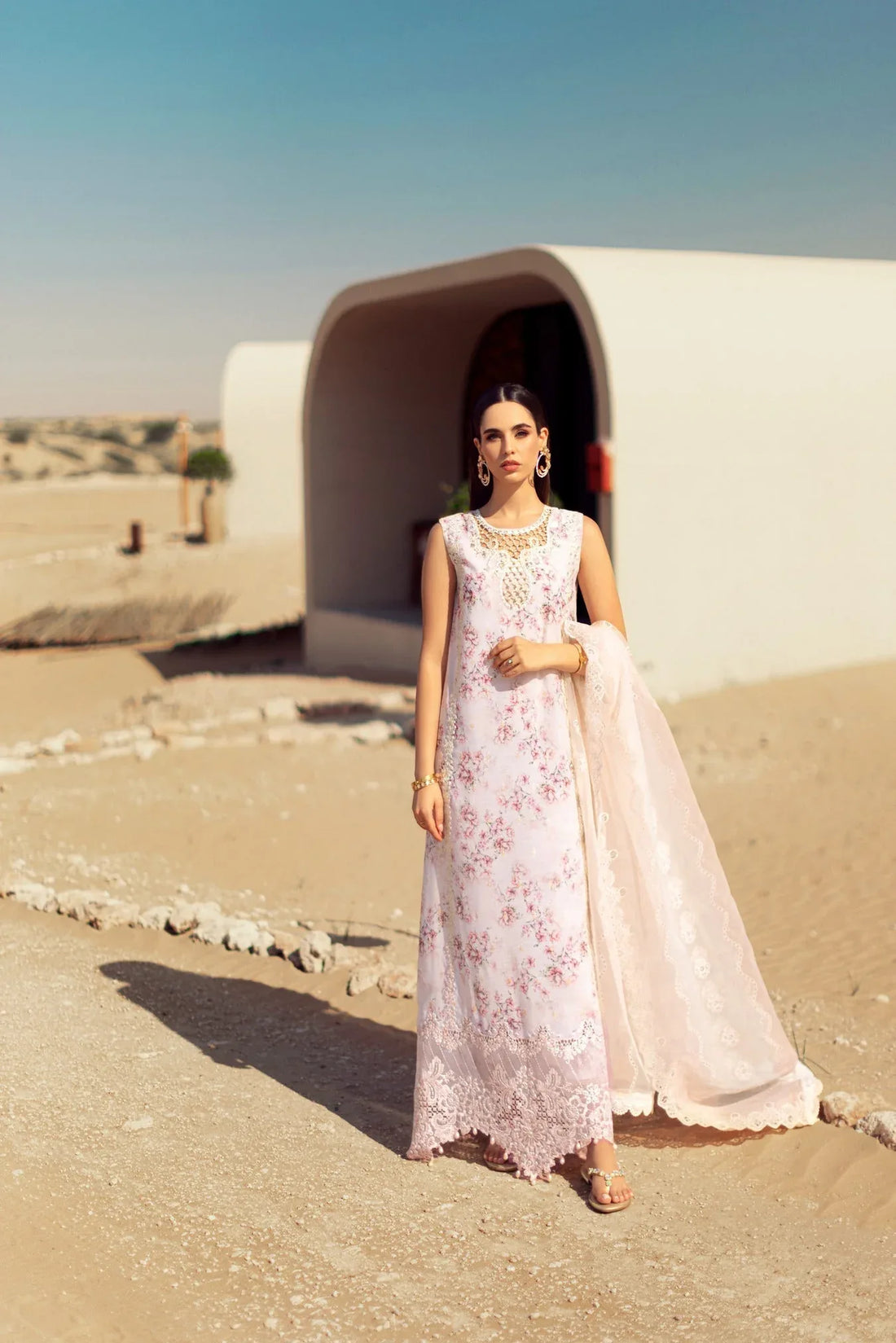 Noor By Saadia Asad | Eid Handwork Laserkari Lawn 24 | D5 - Rang-e-Khaas