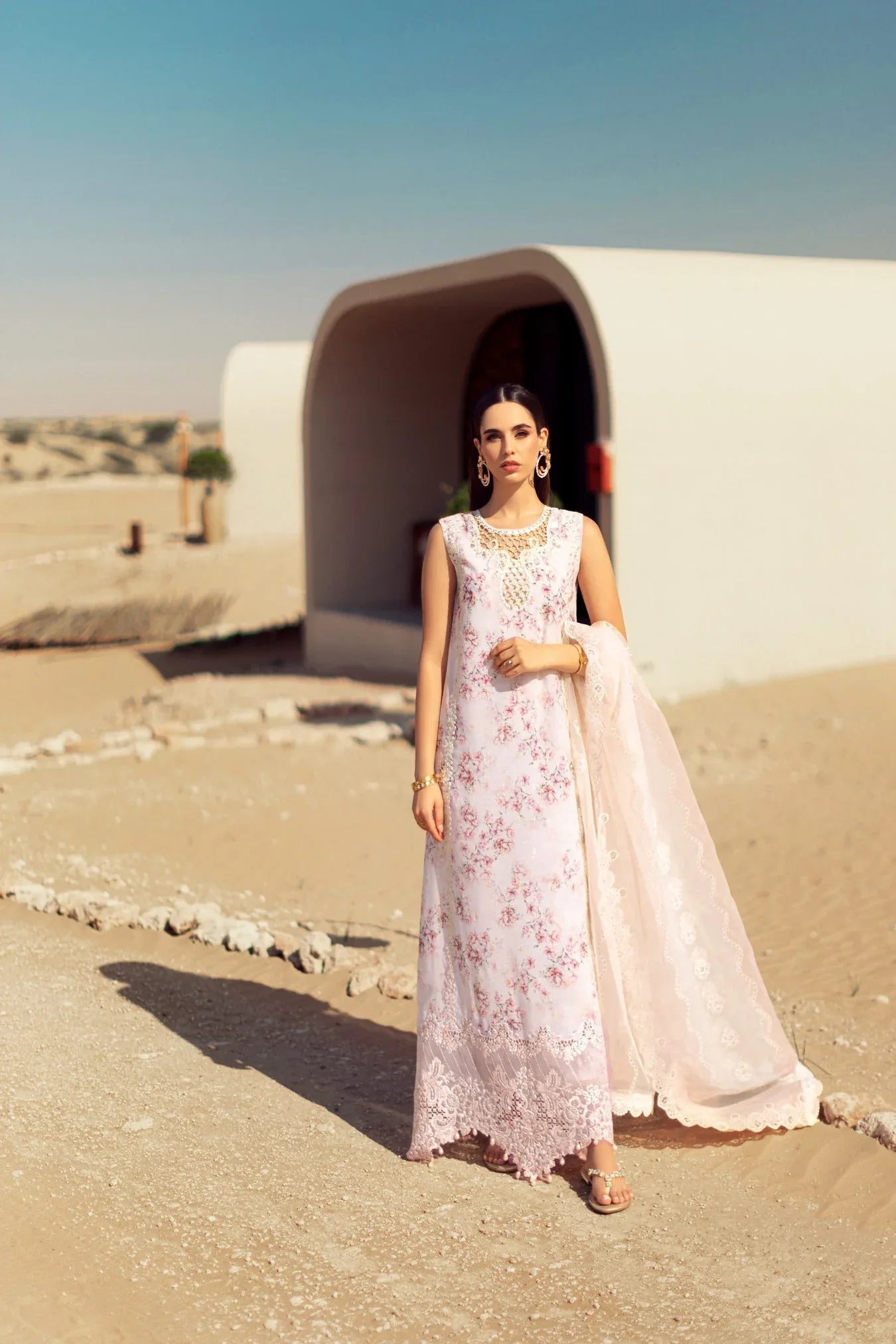 Noor By Saadia Asad | Eid Handwork Laserkari Lawn 24 | D5 - Rang-e-Khaas