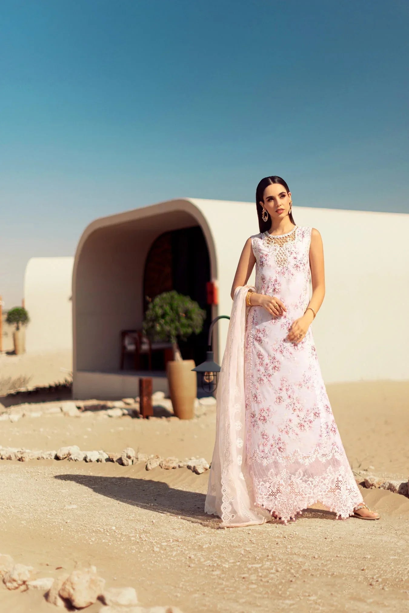 Noor By Saadia Asad | Eid Handwork Laserkari Lawn 24 | D5 - Rang-e-Khaas