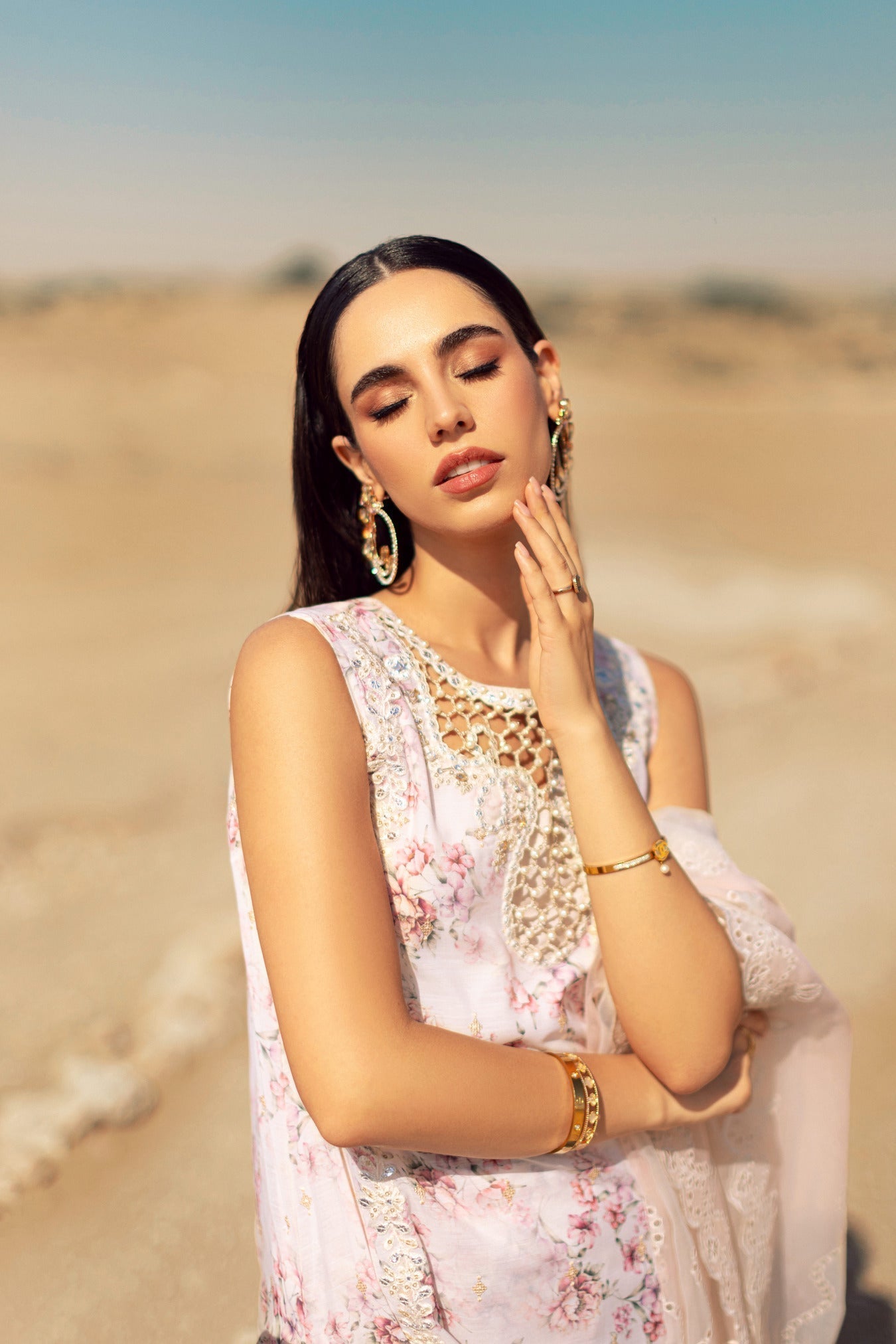 Noor By Saadia Asad | Eid Handwork Laserkari Lawn 24 | D5