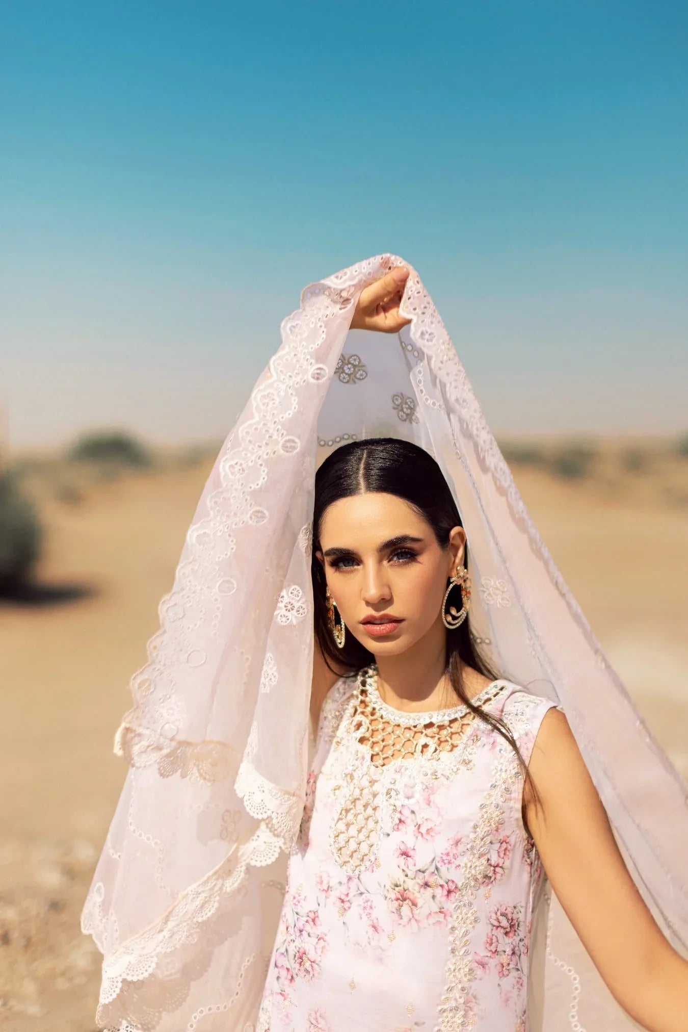 Noor By Saadia Asad | Eid Handwork Laserkari Lawn 24 | D5 - Rang-e-Khaas