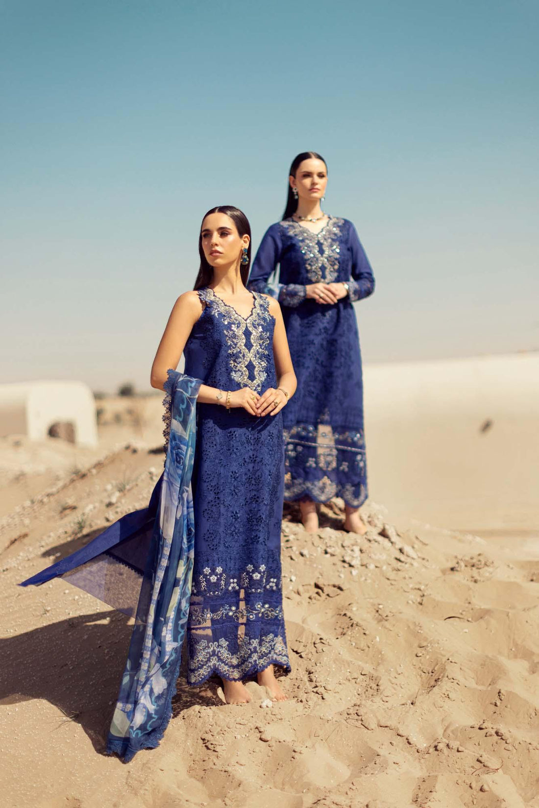 Noor By Saadia Asad | Eid Handwork Laserkari Lawn 24 | D12 - Rang-e-Khaas