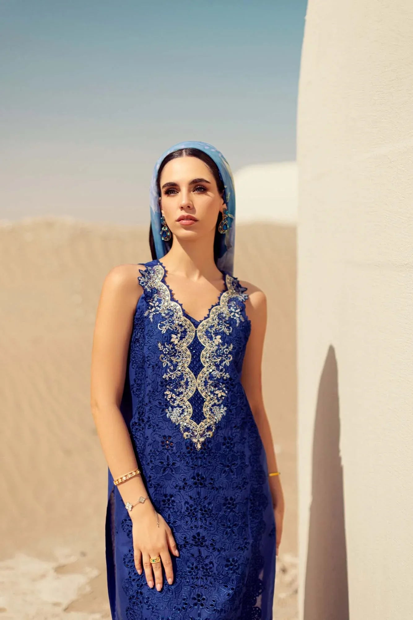 Noor By Saadia Asad | Eid Handwork Laserkari Lawn 24 | D12 - Rang-e-Khaas