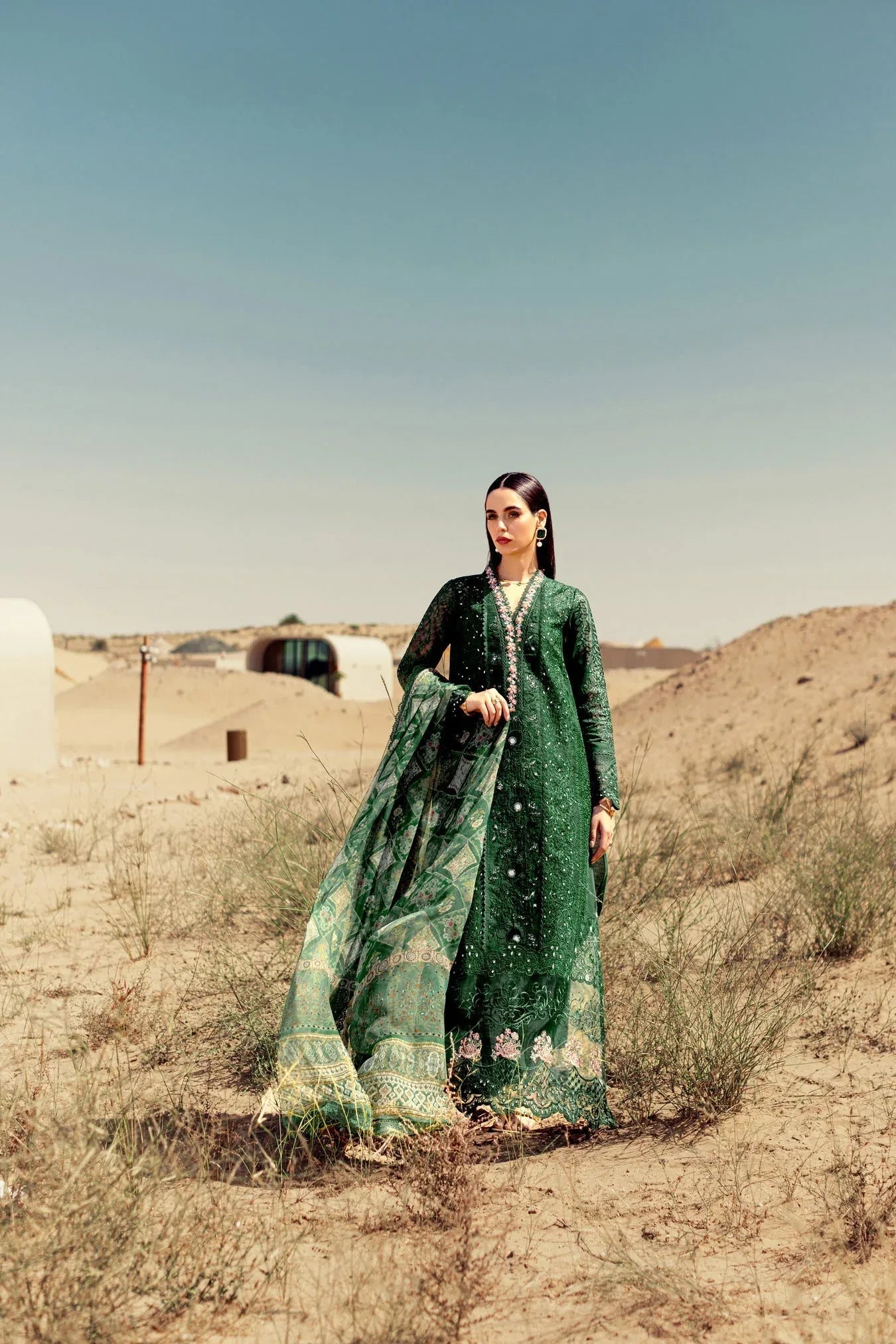 Noor By Saadia Asad | Eid Handwork Laserkari Lawn 24 | D8 - Rang-e-Khaas