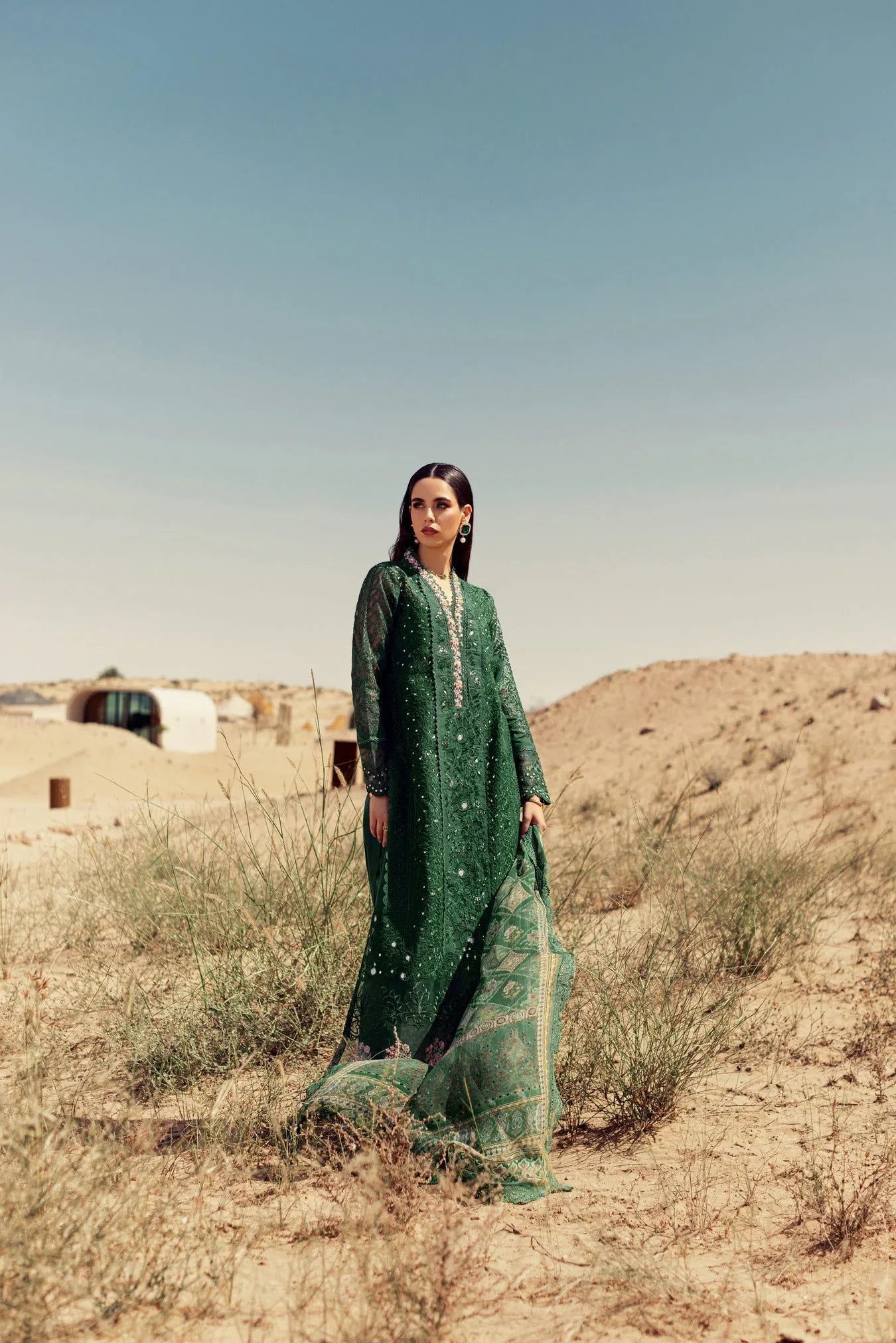 Noor By Saadia Asad | Eid Handwork Laserkari Lawn 24 | D8 - Rang-e-Khaas