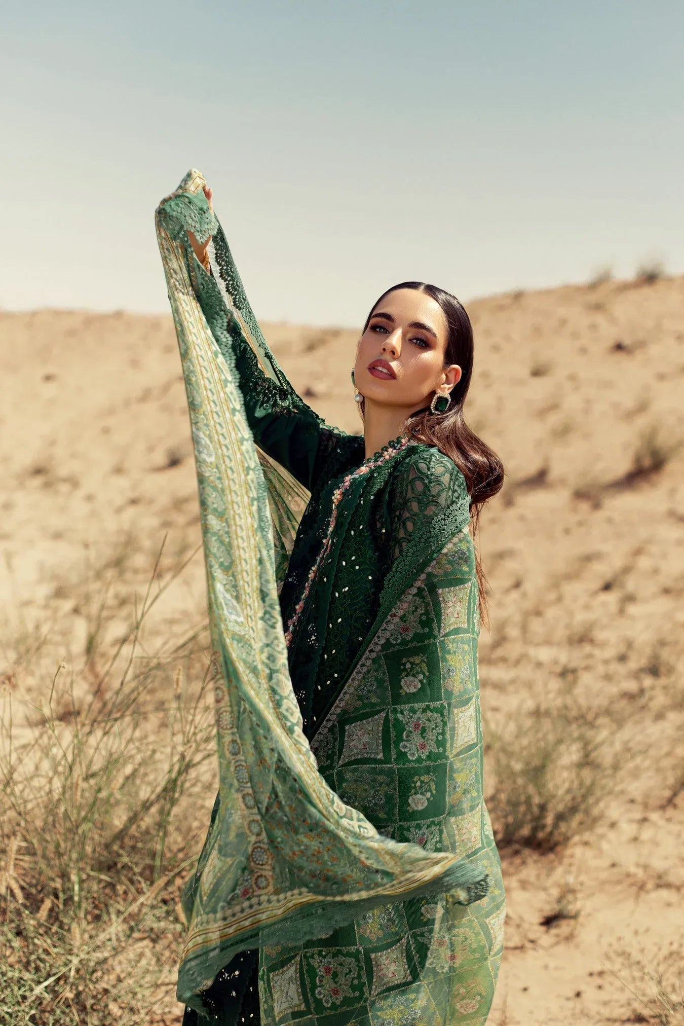 Noor By Saadia Asad | Eid Handwork Laserkari Lawn 24 | D8 - Rang-e-Khaas