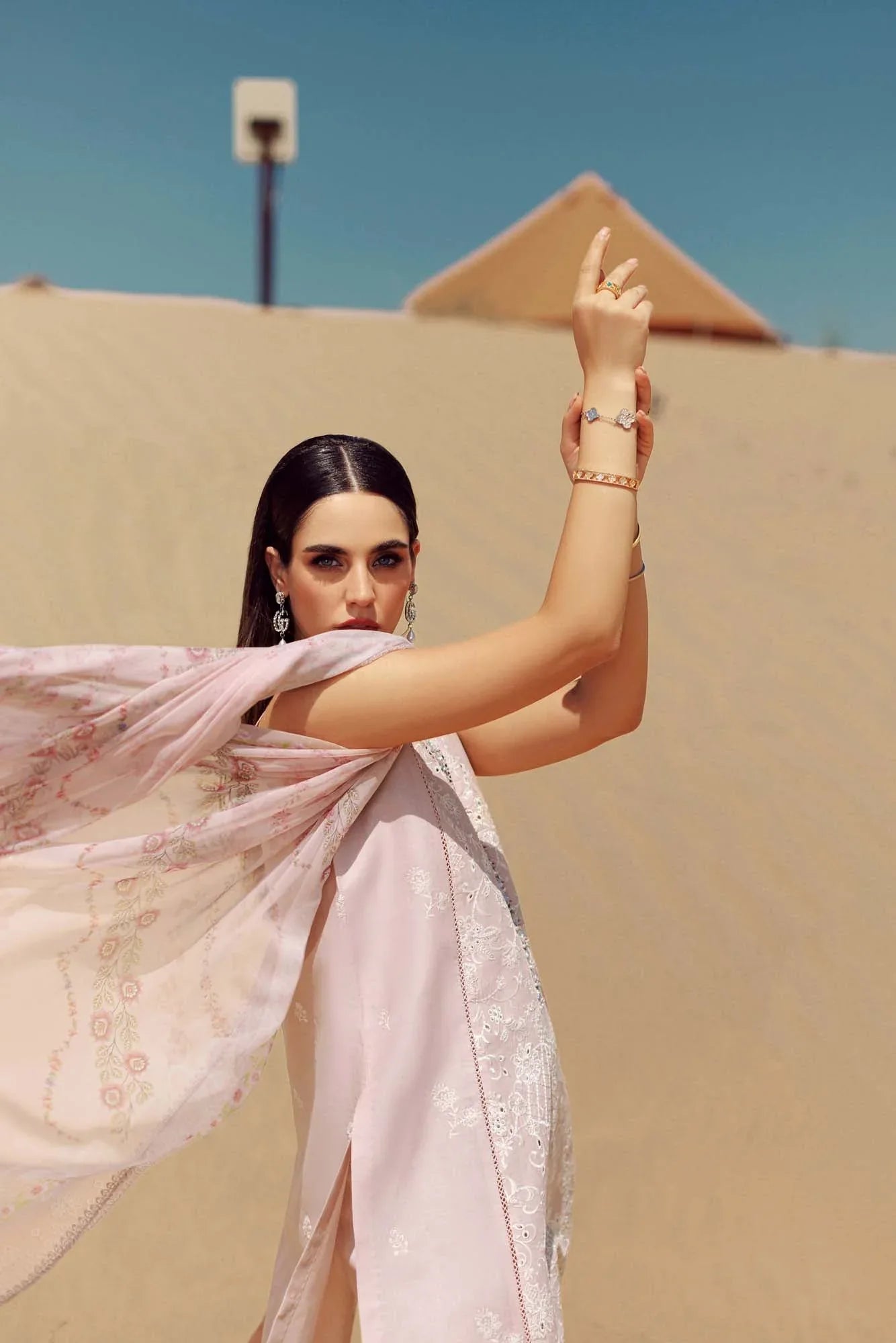 Noor By Saadia Asad | Eid Handwork Laserkari Lawn 24 | D7 - Rang-e-Khaas