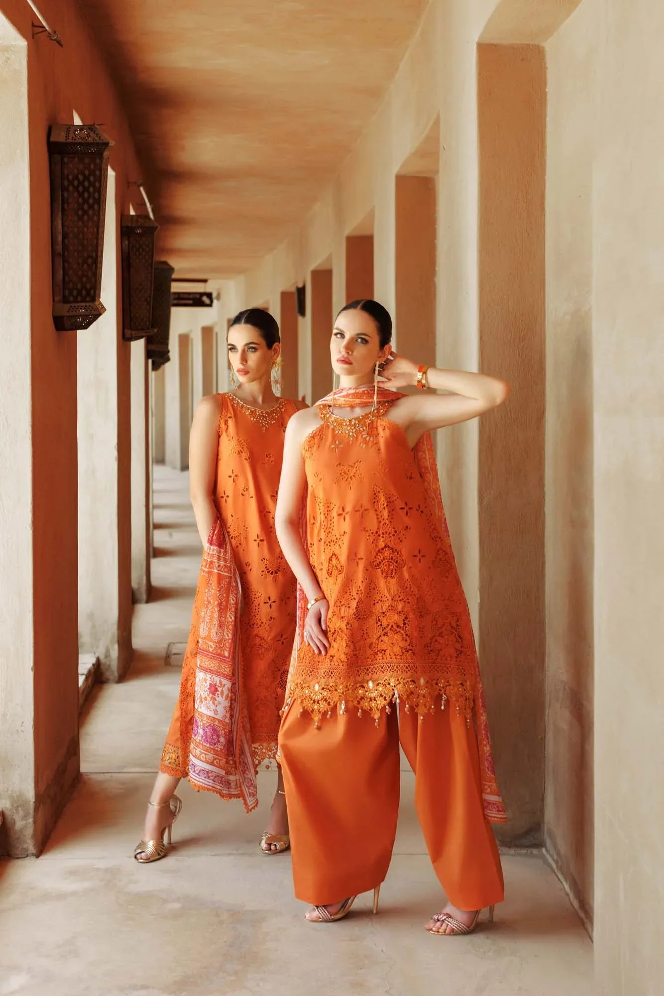 Noor By Saadia Asad | Eid Handwork Laserkari Lawn 24 | D11 - Rang-e-Khaas