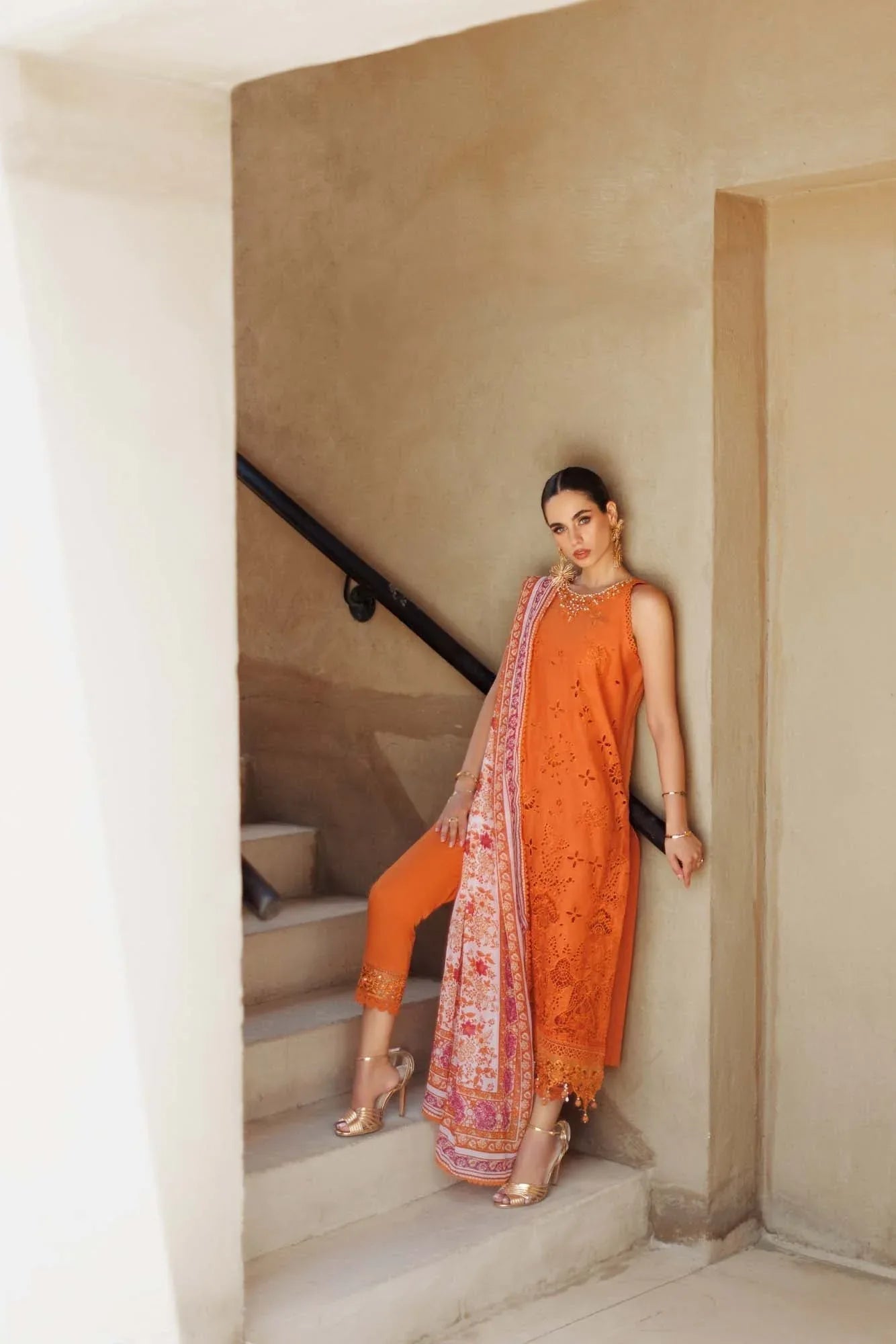 Noor By Saadia Asad | Eid Handwork Laserkari Lawn 24 | D11 - Rang-e-Khaas