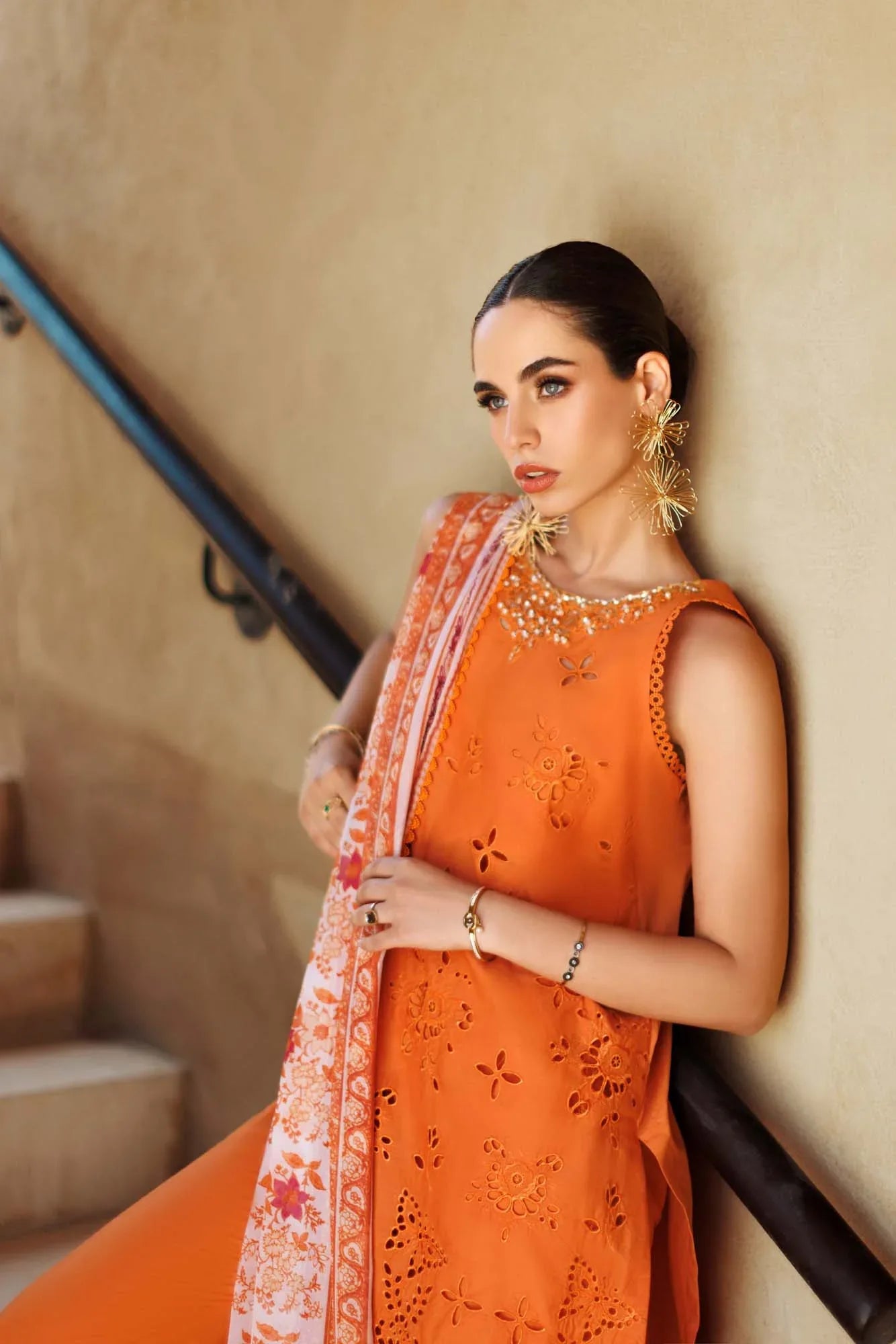 Noor By Saadia Asad | Eid Handwork Laserkari Lawn 24 | D11 - Rang-e-Khaas