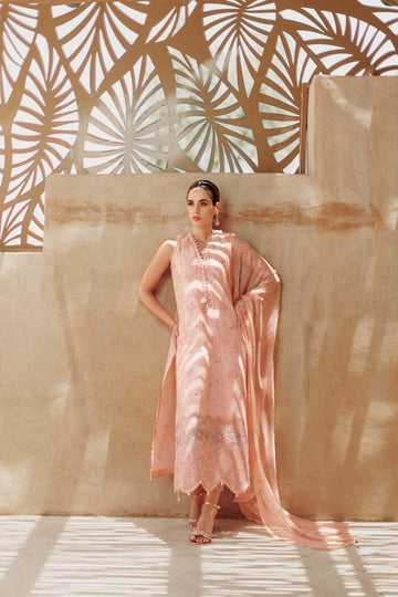 Noor By Saadia Asad | Eid Handwork Laserkari Lawn 24 | D10 - Rang-e-Khaas